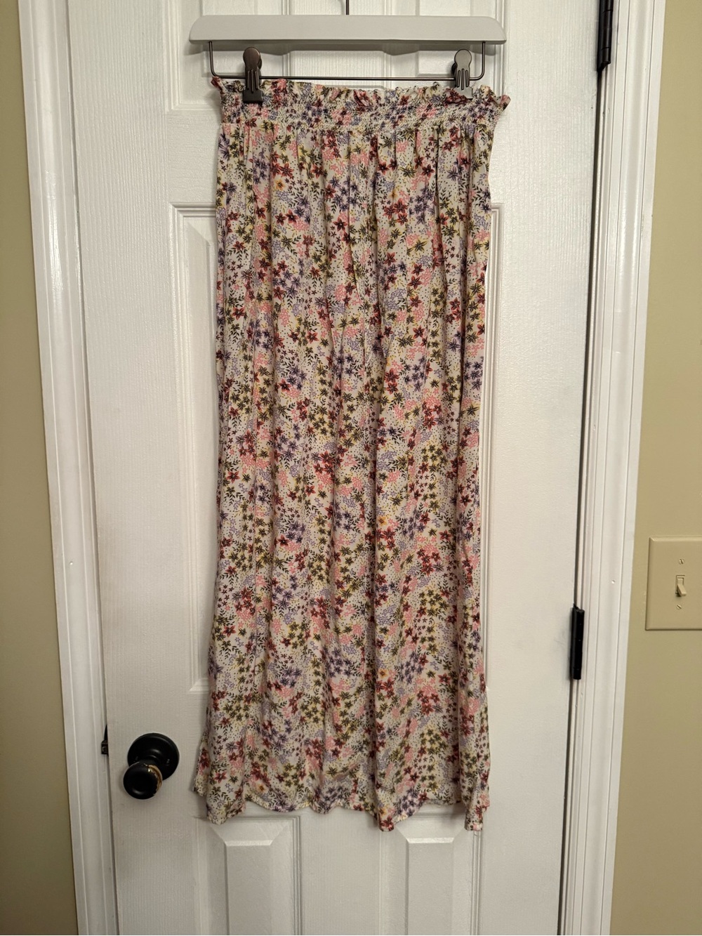 New Old Navy Floral  boho Maxi Skirt Pink, Purple Green small $49 Anthropologie
